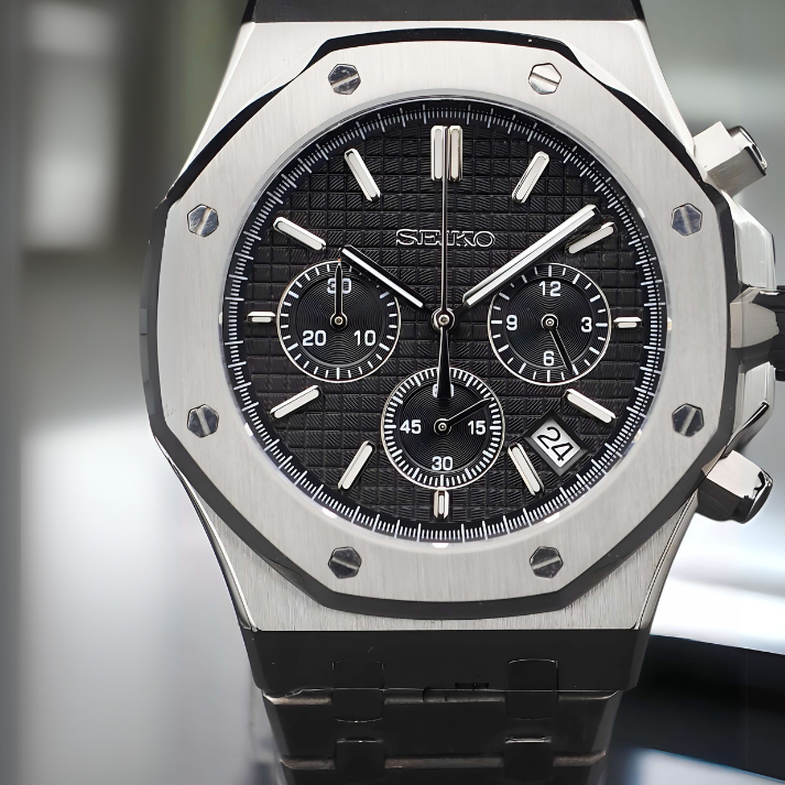 Royal Seikoak Black Chronograph