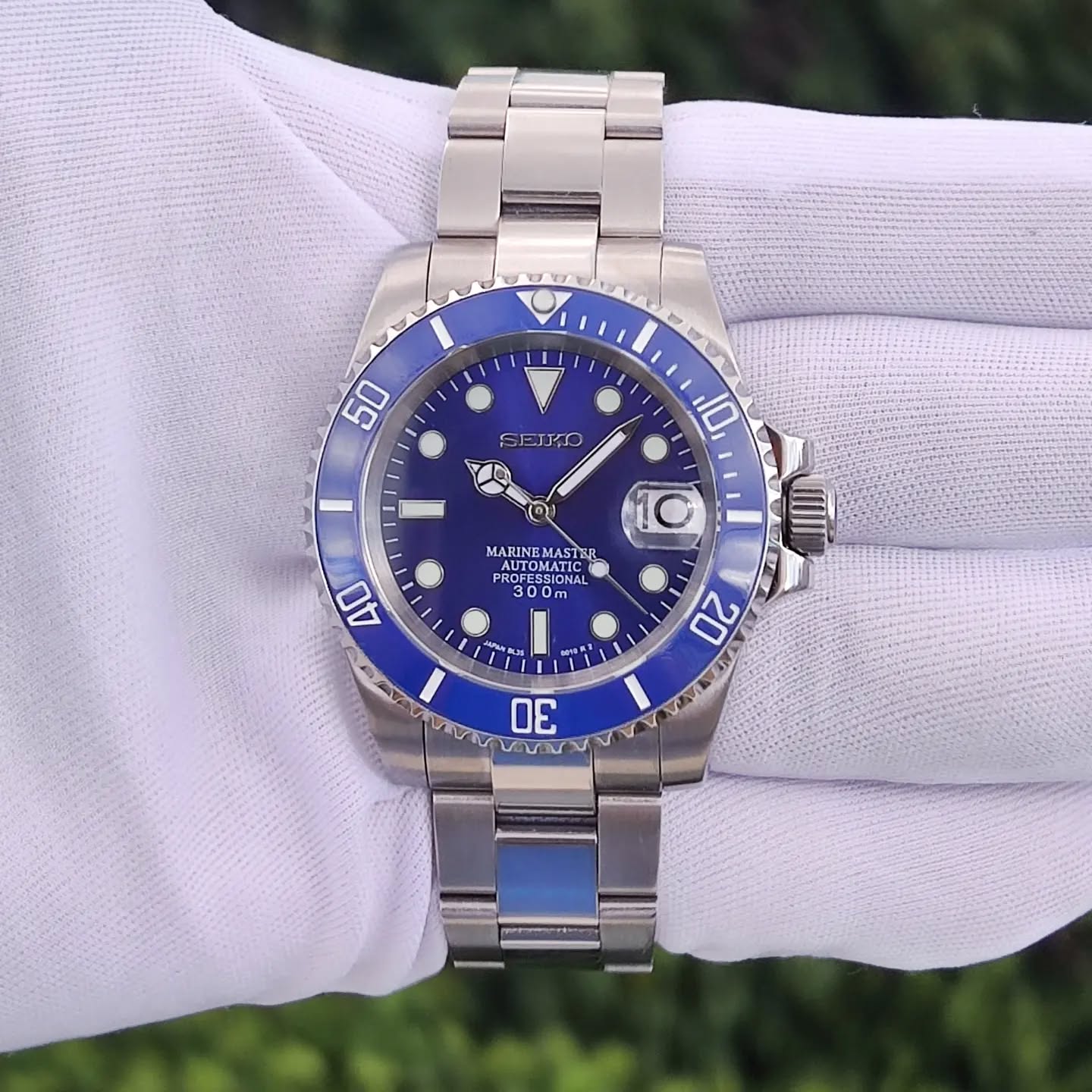 Seiko Mod Submariner Surf Blue Mod