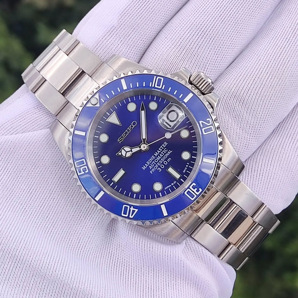 Seiko Mod Submariner Surf Blue Mod