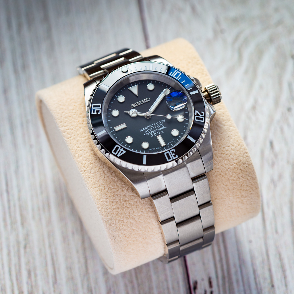 Seiko Mod Submariner Black