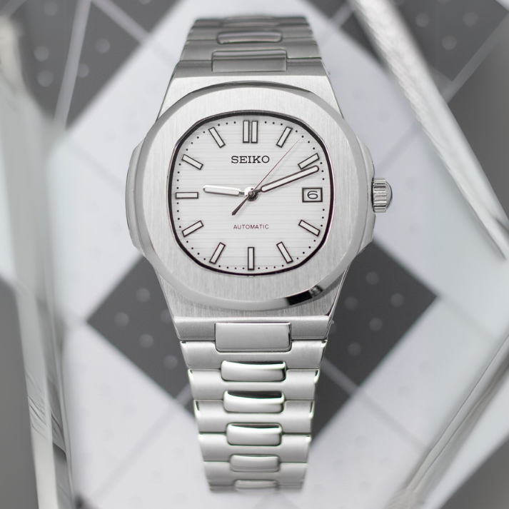 Nautiko Classic White- Nh35 Seiko Automatic  Watch
