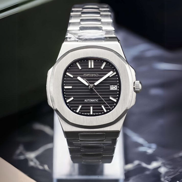 Nautiko Classic Black(Open heart)- Nh35 Seiko Automatic  Watch