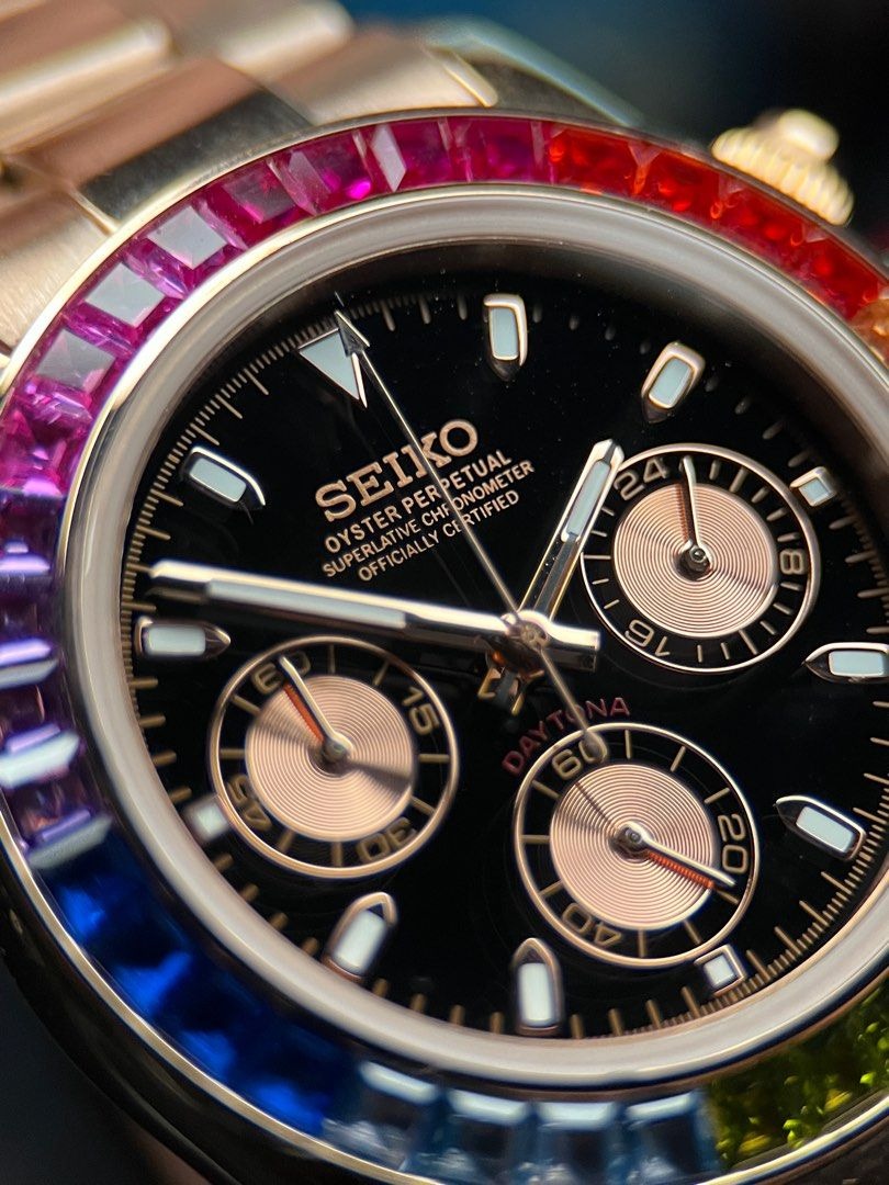 Seiko Mod Daytona Rainbow Chronograph